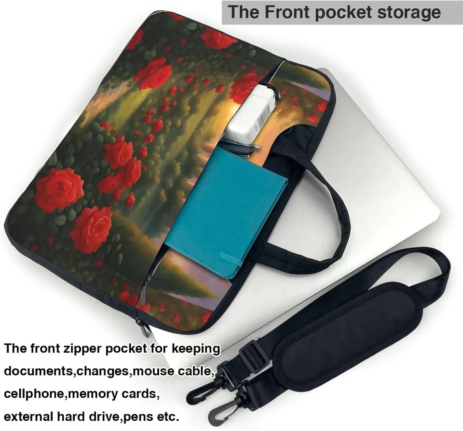 Distant Castle Shockproof Portable Shoulder Laptop Bag For Daily Work Business Meetings