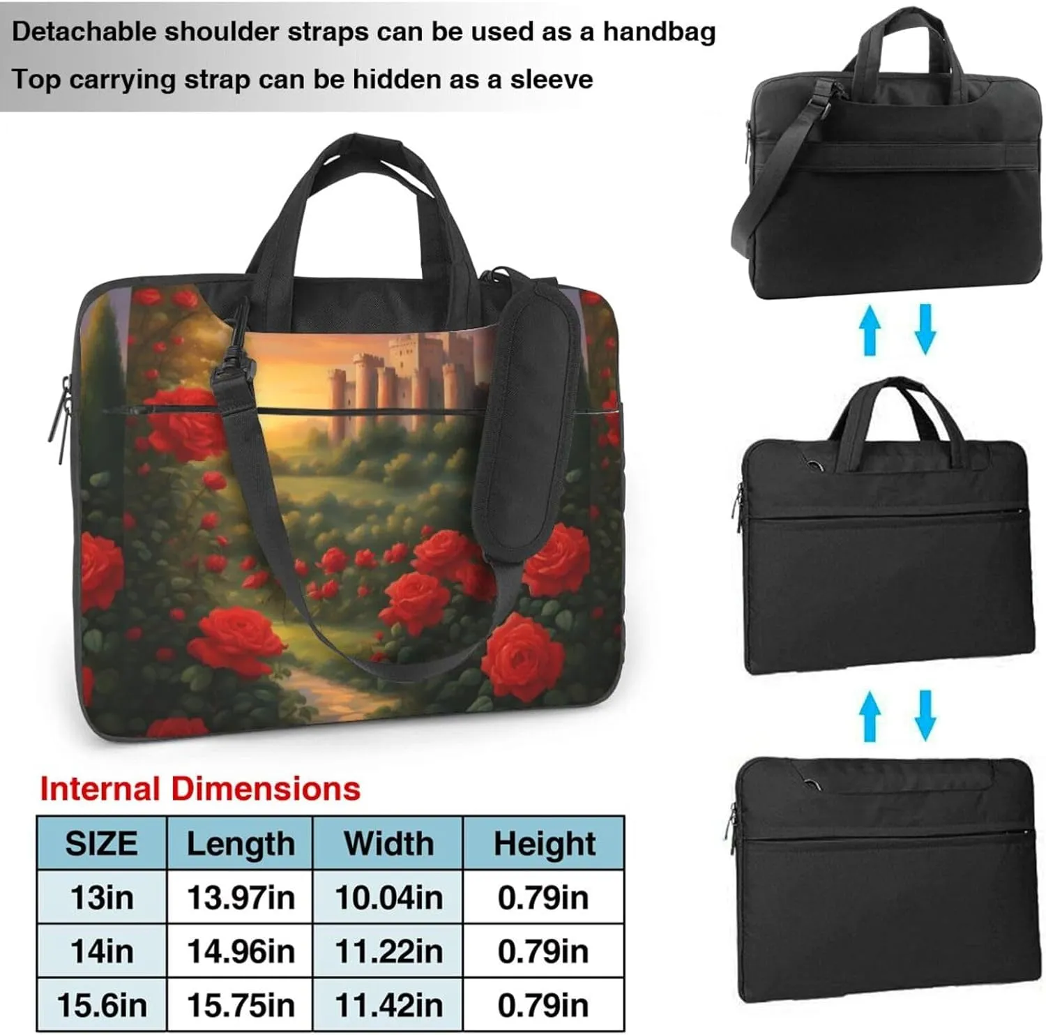 Distant Castle Shockproof Portable Shoulder Laptop Bag For Daily Work Business Meetings