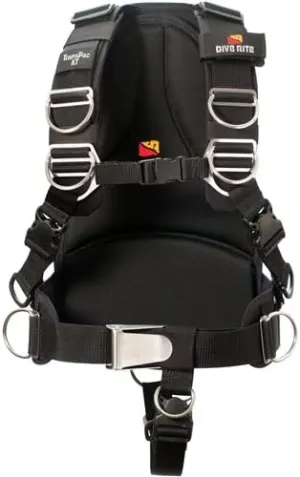 Dive Rite Transpac XT Scuba Diving Harness System with Soft Backplate (Medium)