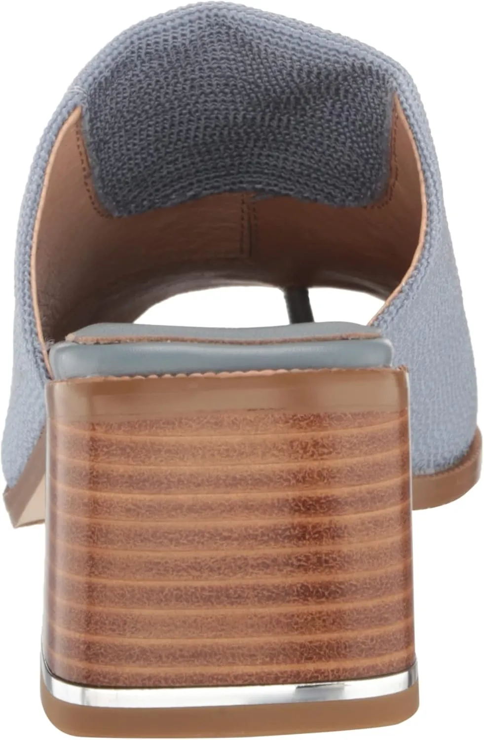 Donald Pliner Women's Haze Textured Stretch Fabric Mule Heeled, Slide, Comfortable, Leather, Chunky Sandals