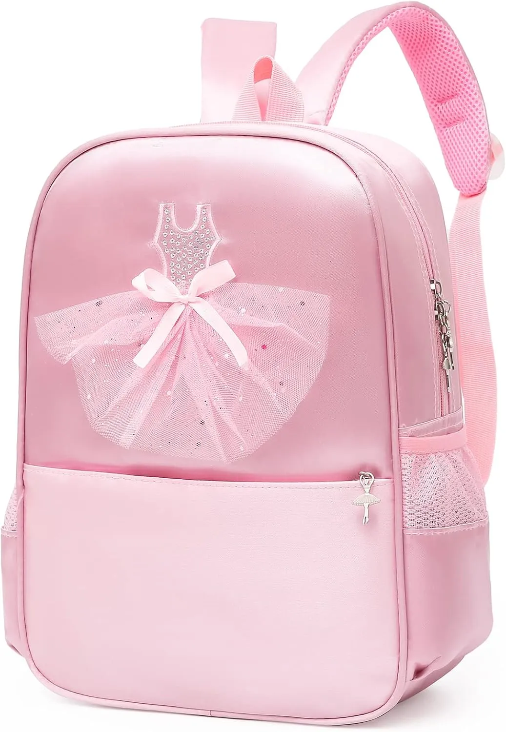 Dorlubel Cute Ballet Dance Backpack Tutu Dress Dance Bag with Key Chain Girls