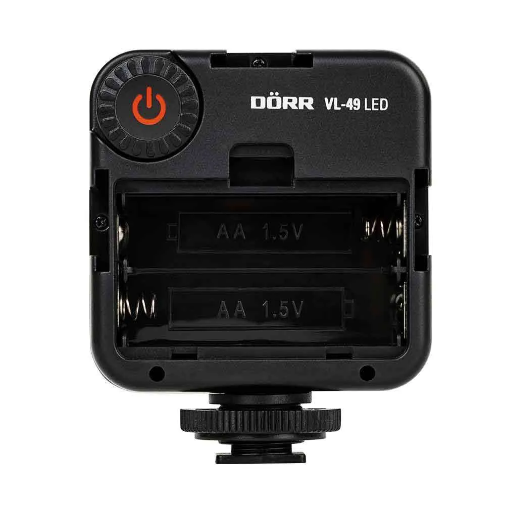 Dorr VL-49 LED Video Light | Daylight 6000K | 800 Lux/1m | 90 CRI