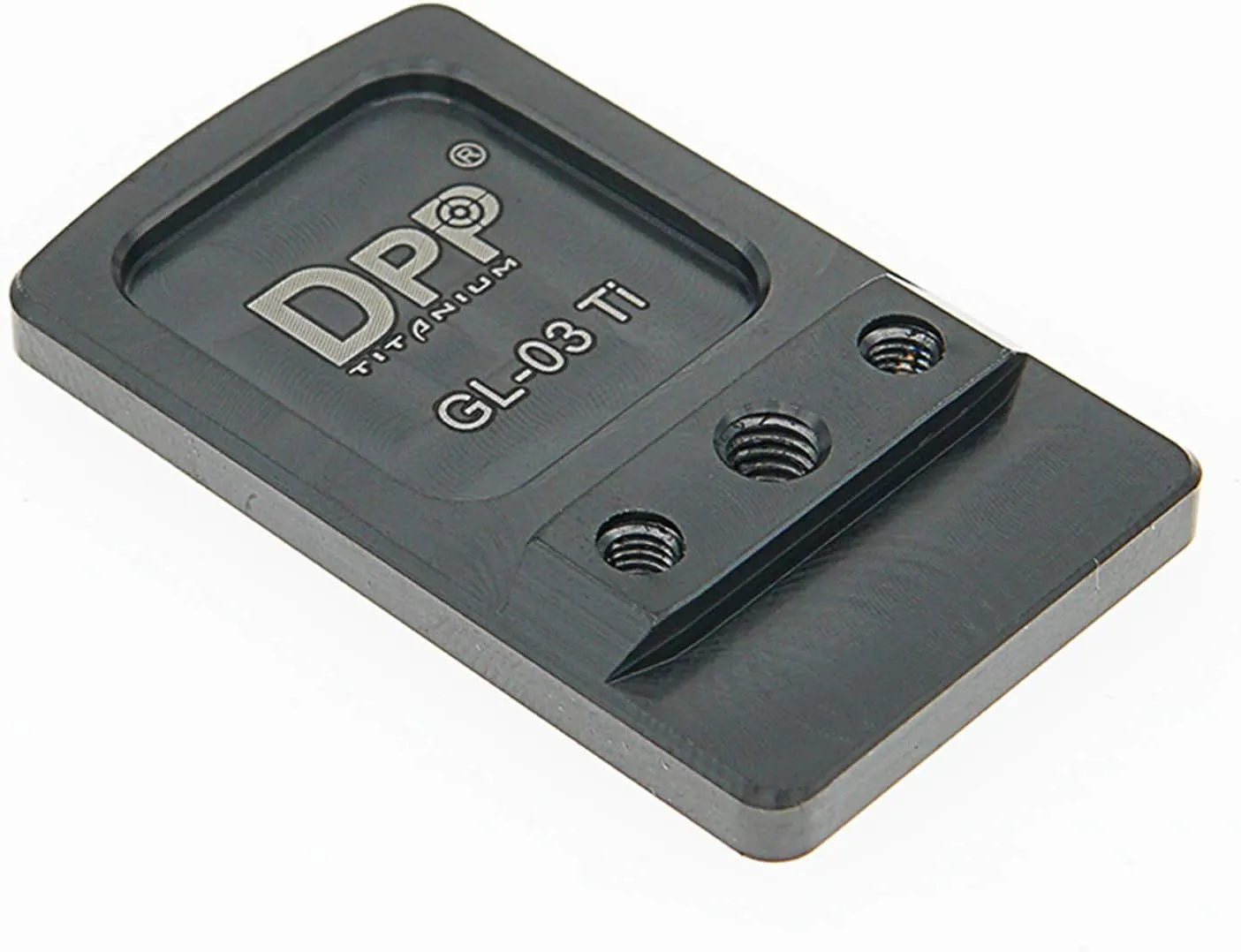 DPP Titanium Rear Sight Dovetail Mount/Mounting Plate/Adapter Compatible with Glock Holosun 507K,Shield RMS