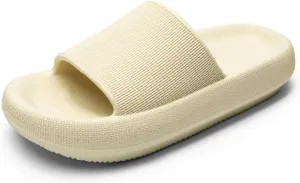DREAM PAIRS Cloud House Slippers for Women, Shower Shoes Indoor Pillow Slides Bathroom Slip On Beach Sandals