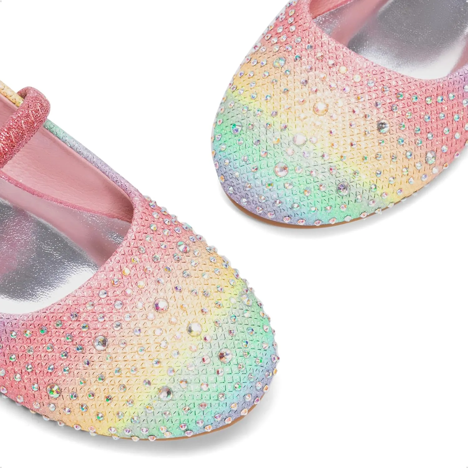 DREAM PAIRS Toddler Girls Dress Shoes Mary Jane Ballet Flats, Flower Girl Shoes with Rhinestone, Slip-on Toddler Mary Jane Flats