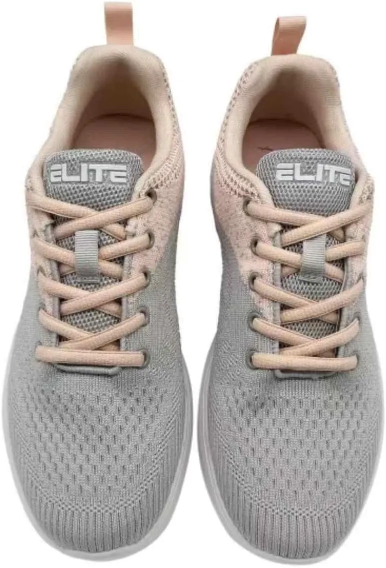 ELITE Women's Comfort Bowling Shoes - Universal Slide Soles, Ultra Light-Weight Mesh Athletic Style for Bowlers