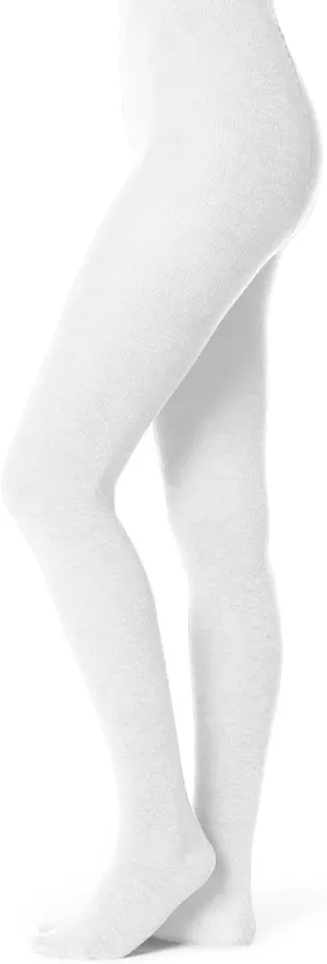 EMEM Apparel Women's Flat Knit Cotton Sweater Winter Opaque Footed Tights