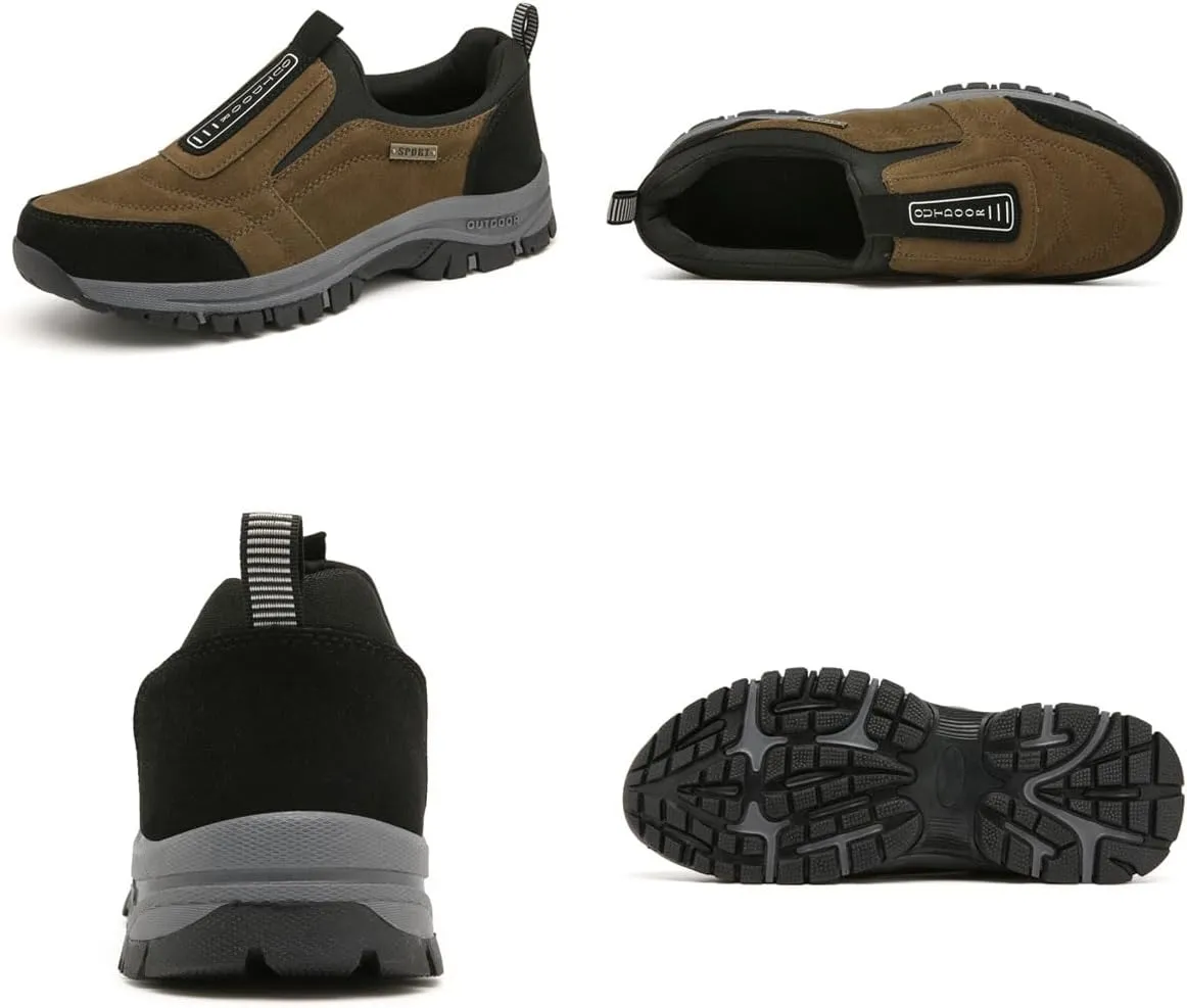 Enjerr Orthopedic Shoes, Anthoern Outdoor Casual Non-Slip Comfy Arch Support Walking Shoes, Slip-On Walking Sneakers