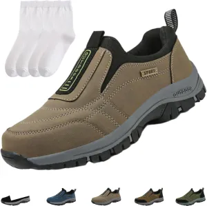 Enjerr Orthopedic Shoes, Anthoern Outdoor Casual Non-Slip Comfy Arch Support Walking Shoes, Slip-On Walking Sneakers