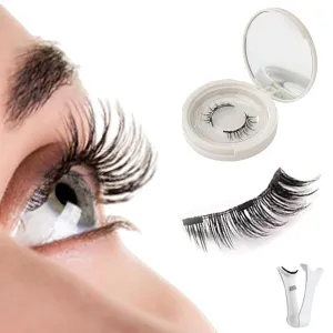 Enjuvie Magnetic Eyelashes, Enjuvie Magnetic Lashes with Applicator, Natural Look, No Glue Needed (Simple)