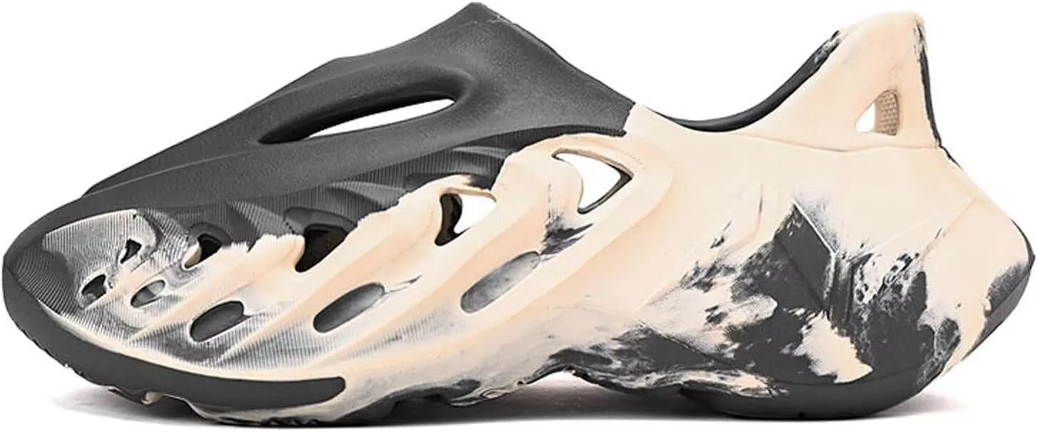 Eohsnem Foam Runner Shoes for Women Men, Hollow Cloud Slippers Lightweight Slip-On Walking Sneakers Breathable Soft Beach Sandals Redwhite