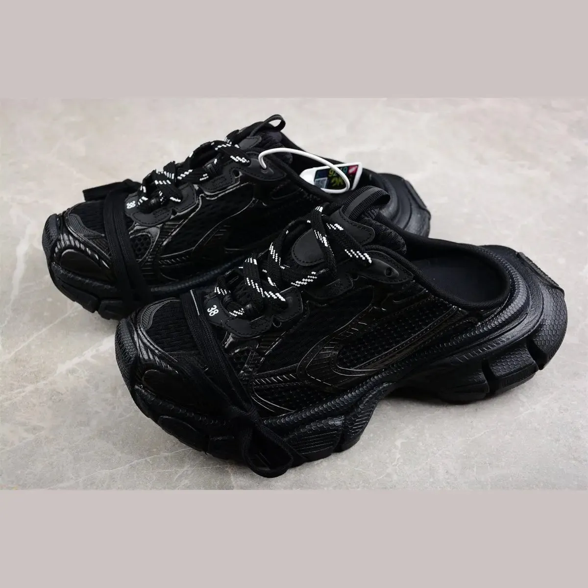 Expansive variety BLACK BALENCIAGA x 3XL MULE Practical ALL
