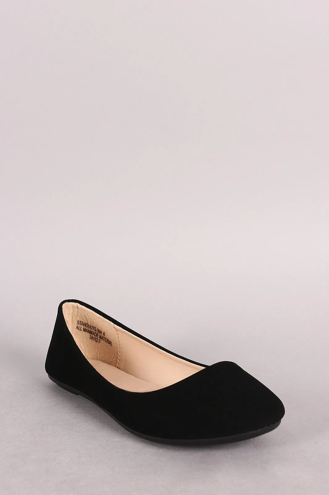 Fast dispatch Flat Round Ballet Toe Nubuck Bamboo Top-quality at low price