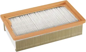 Fein Flat Pleated Dust Extractor - Fits Turbo I and II - HEPA with 0.3 Micro for Hazardous Dust - 31345060010