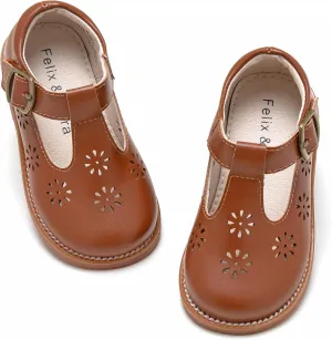 Felix & Flora Toddler Little Girl Mary Jane Dress Shoes - Ballet Flats for Girl Party School Shoes