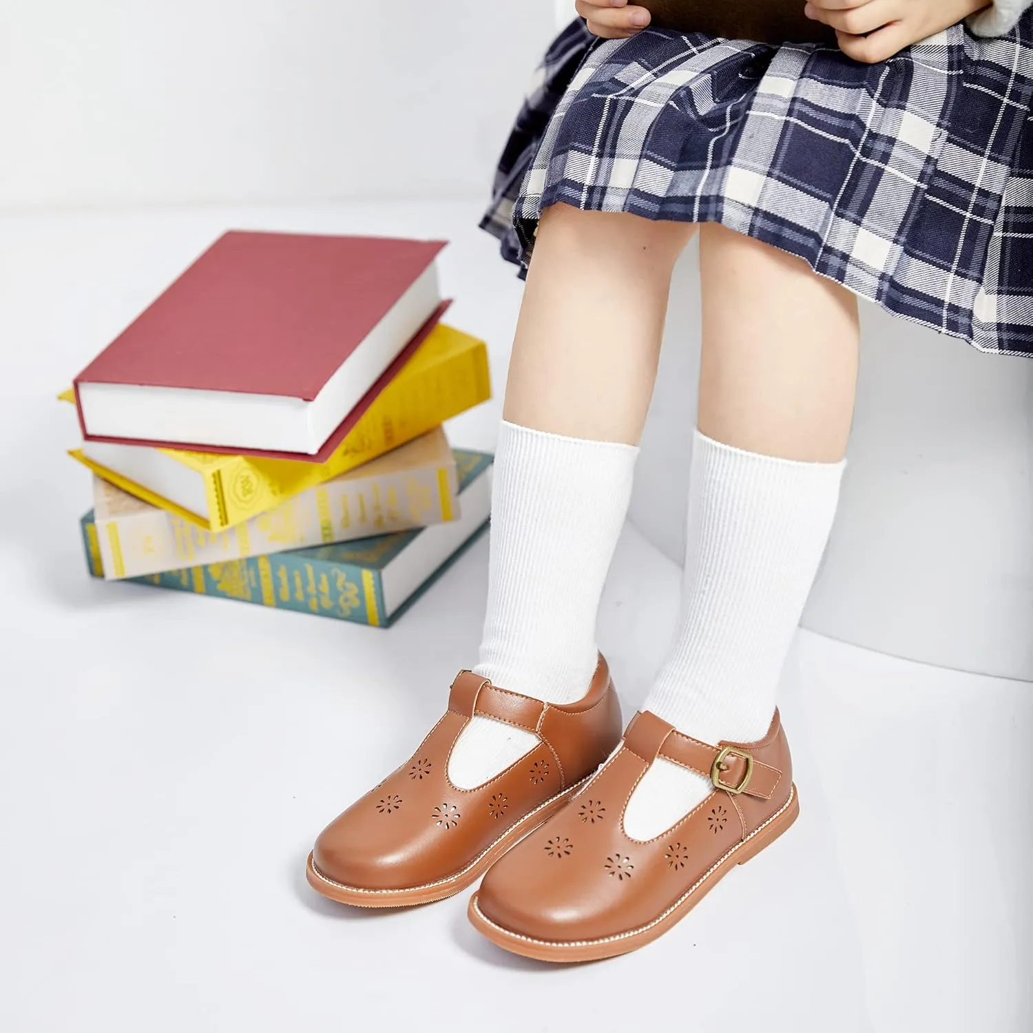 Felix & Flora Toddler Little Girl Mary Jane Dress Shoes - Ballet Flats for Girl Party School Shoes