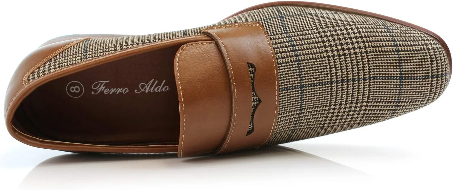Ferro Aldo Sidney MFA19371 Mens Casual Classic Penny Loafer Dress Shoes