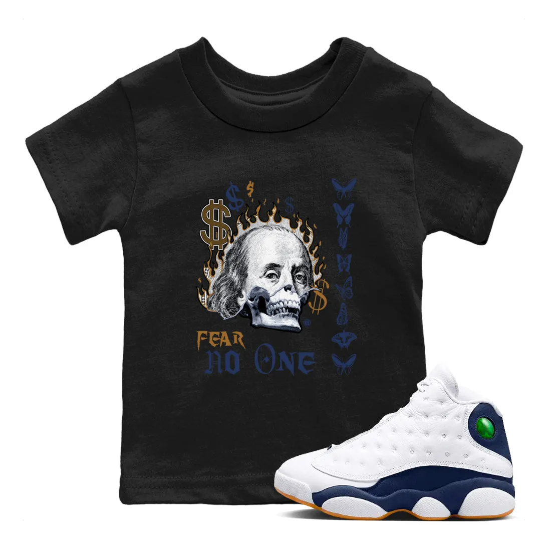 Final clearance Sneaker Jordan SNRT Personalized assistance Kids Air Tees Navy Midnight One - Fear 13 No