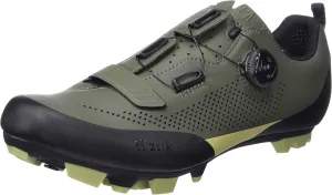 Fizik mens Platform Cycling Shoe, Military Green/Tangy Green, 9 US