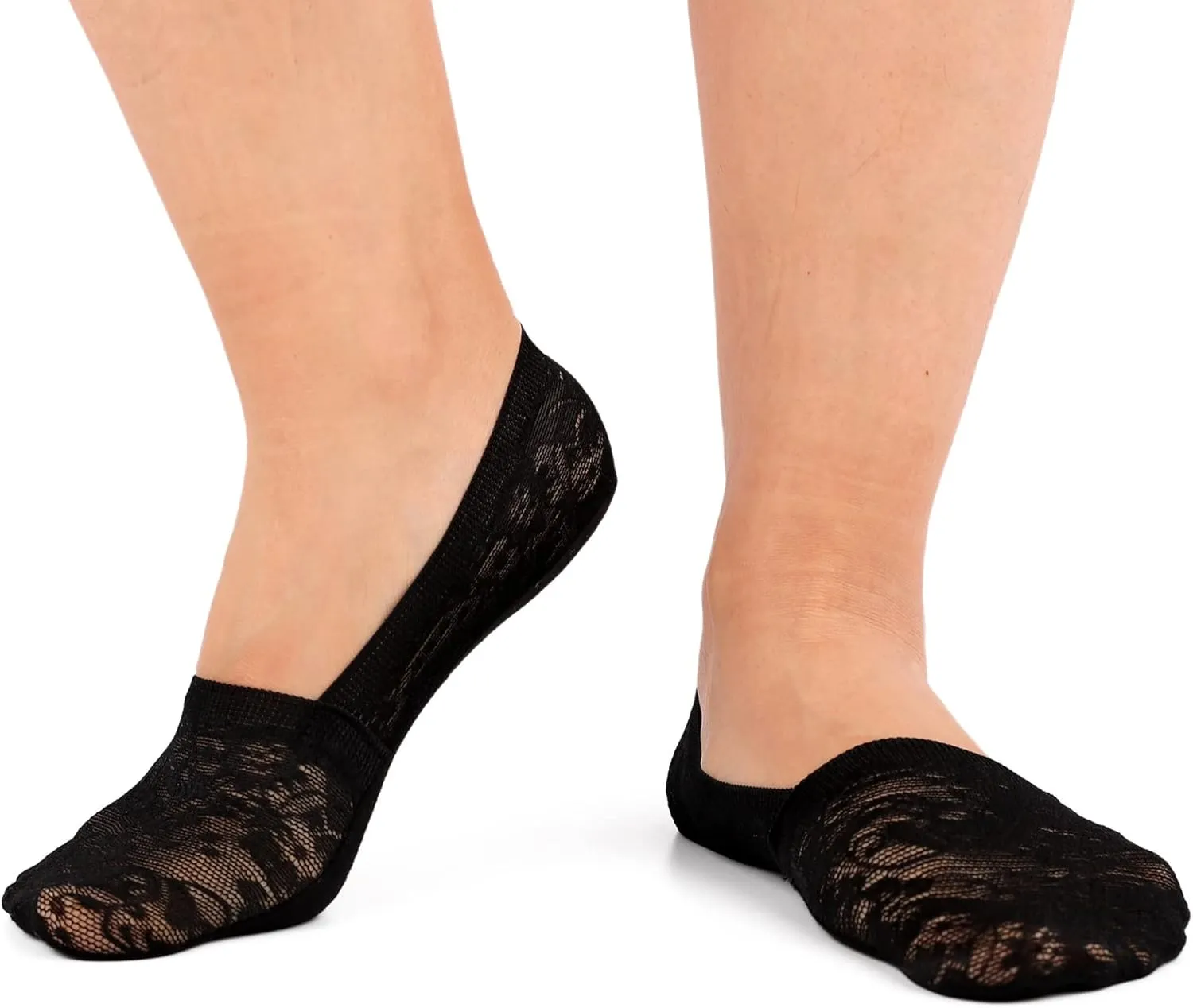 Flammi Women's No Show Liner Socks Non Slip Cotton Bottom Socks for Sneaker Lofer