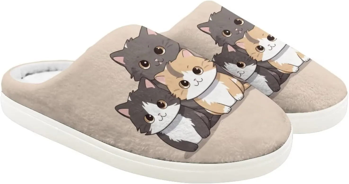 Flashideas Toddler Slippers Indoor Outdoor Anti-Skid Warm Cozy Foam Slide Soft Fuzzy Slippers