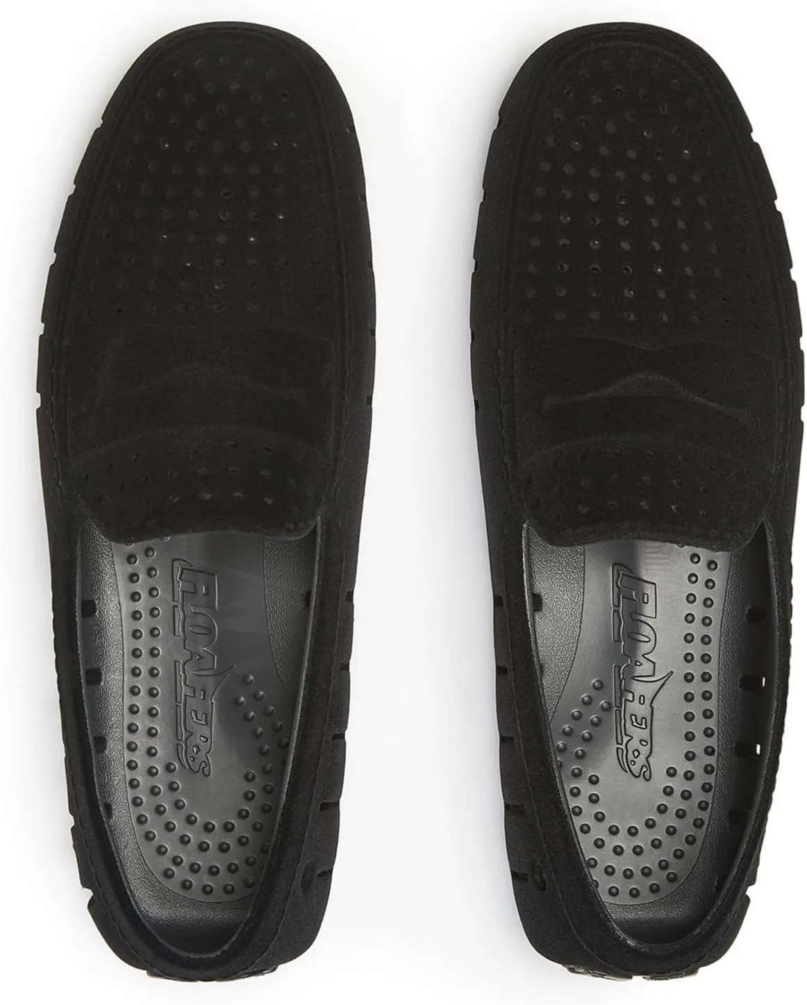 Floafers Men's Country Club Driver Faux Suede Boat Shoe