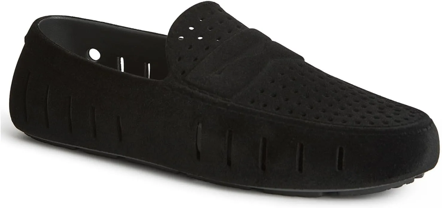 Floafers Men's Country Club Driver Faux Suede Boat Shoe