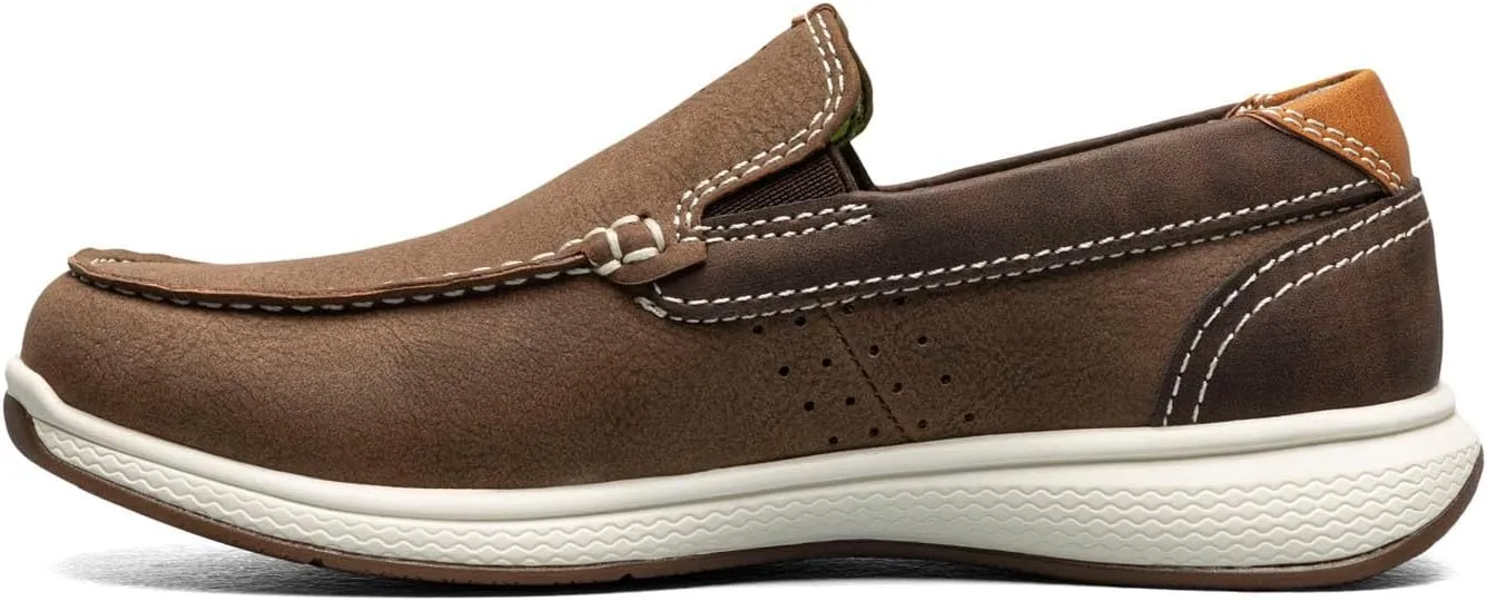 Florsheim Boy's Crossover Moc Toe Slip-on Jr. (Toddler/Little Big Kid) Loafer