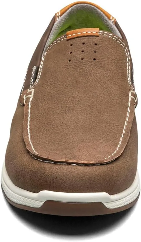 Florsheim Boy's Crossover Moc Toe Slip-on Jr. (Toddler/Little Big Kid) Loafer