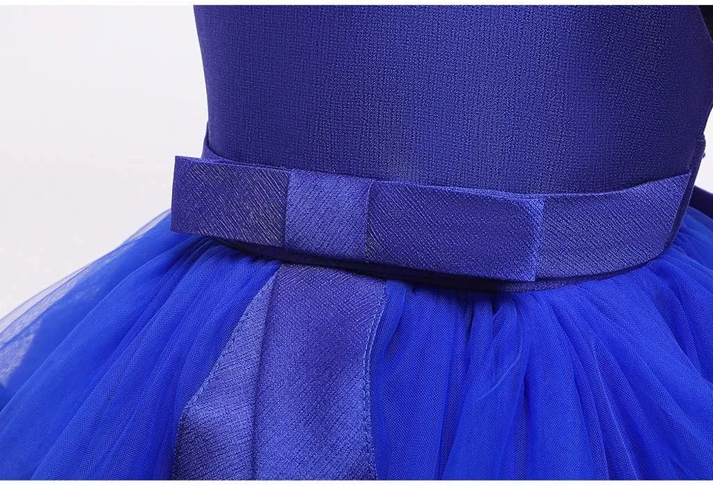 Flower Girl Dress 𝐁all Gown Kids Wedding Birthday Part𝘆 Tutu Dresses Toddler Sleeveless Pageant Dresses
