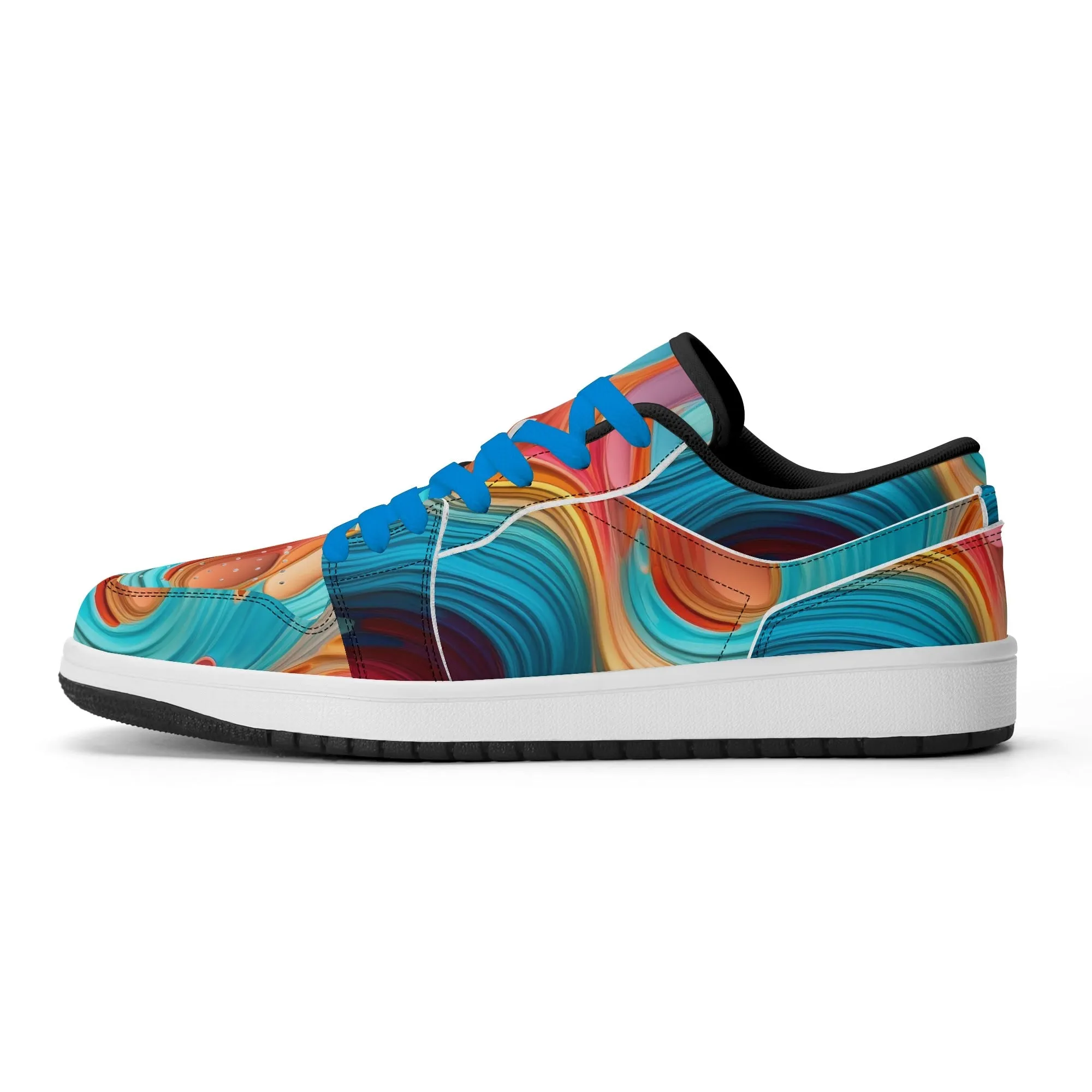 Fluid Colours Low Top Leder Sneaker für Herren