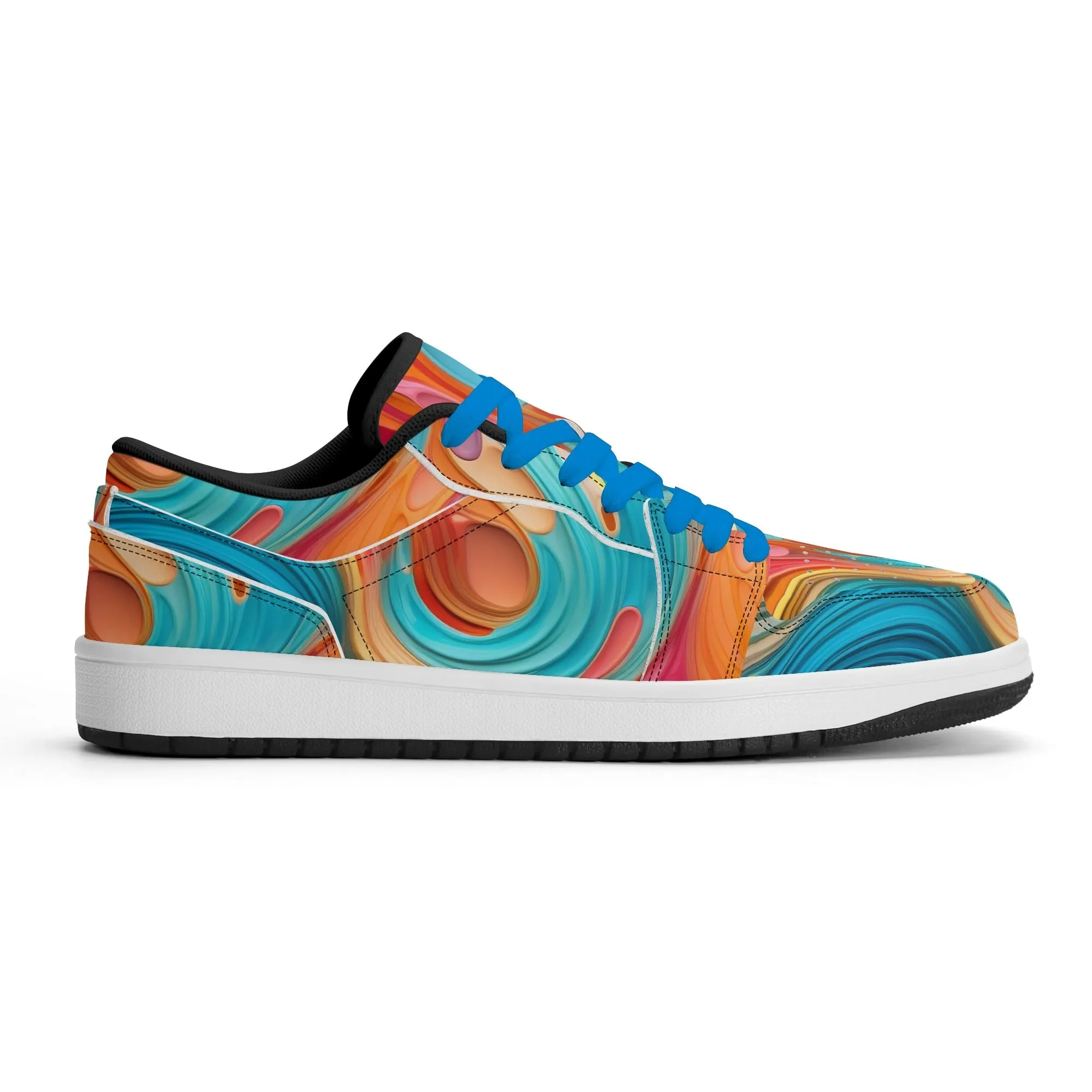 Fluid Colours Low Top Leder Sneaker für Herren