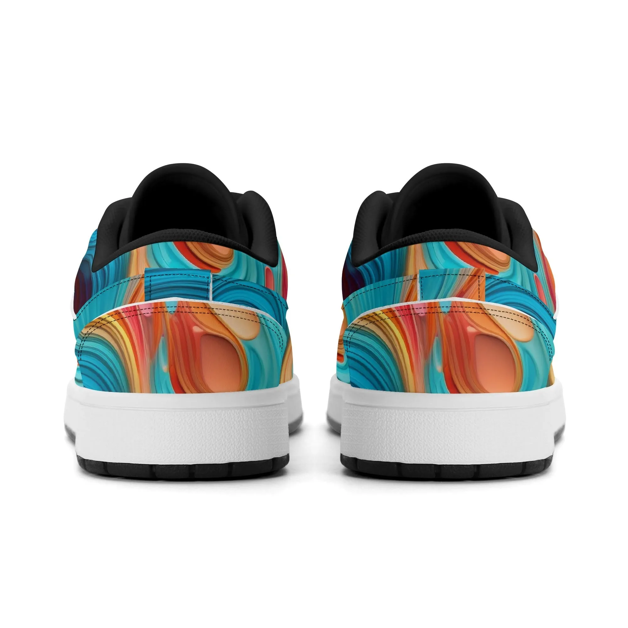 Fluid Colours Low Top Leder Sneaker für Herren