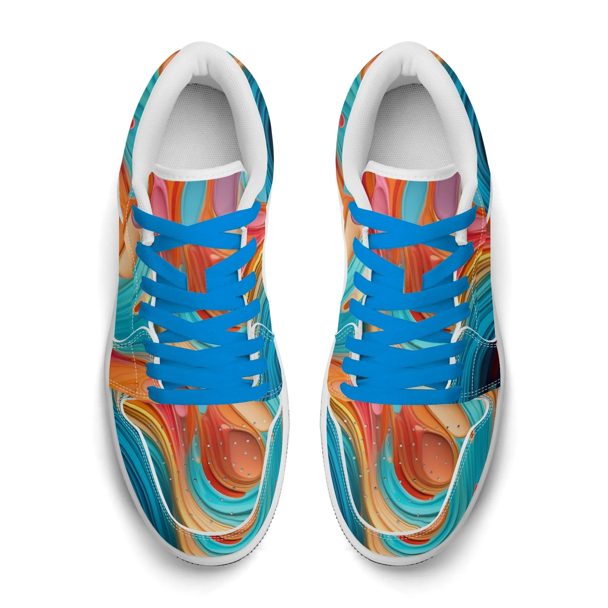 Fluid Colours Low Top Leder Sneaker für Herren