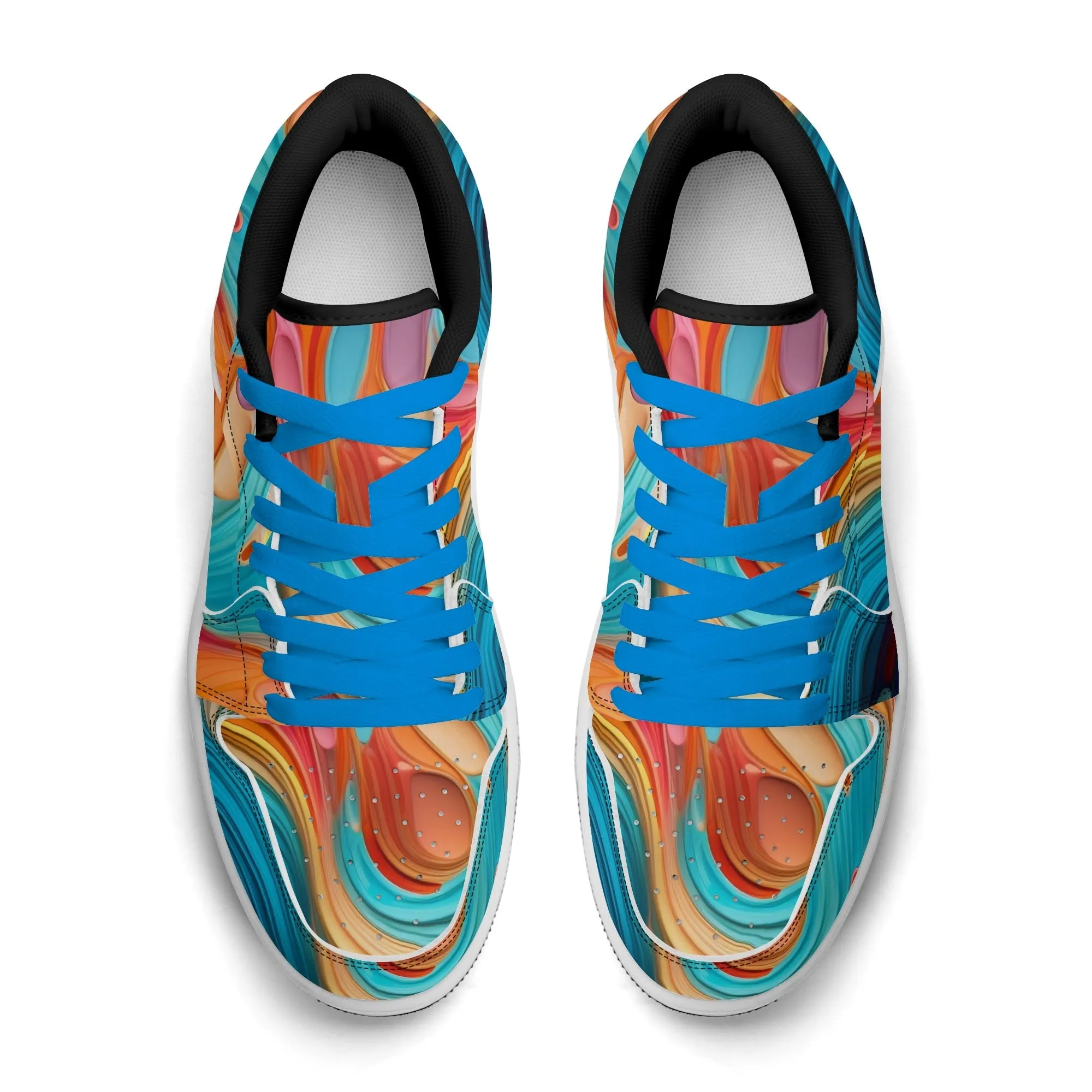 Fluid Colours Low Top Leder Sneaker für Herren