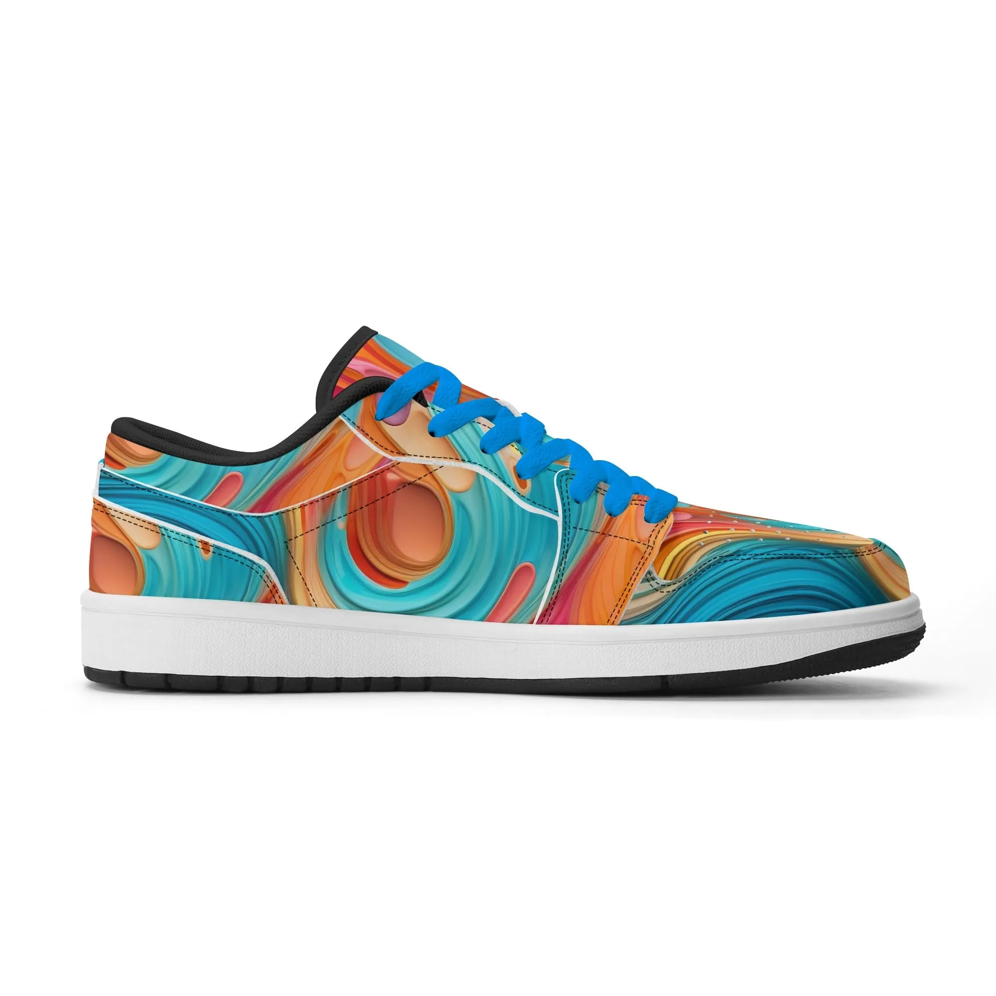 Fluid Colours Low Top Leder Sneaker für Herren