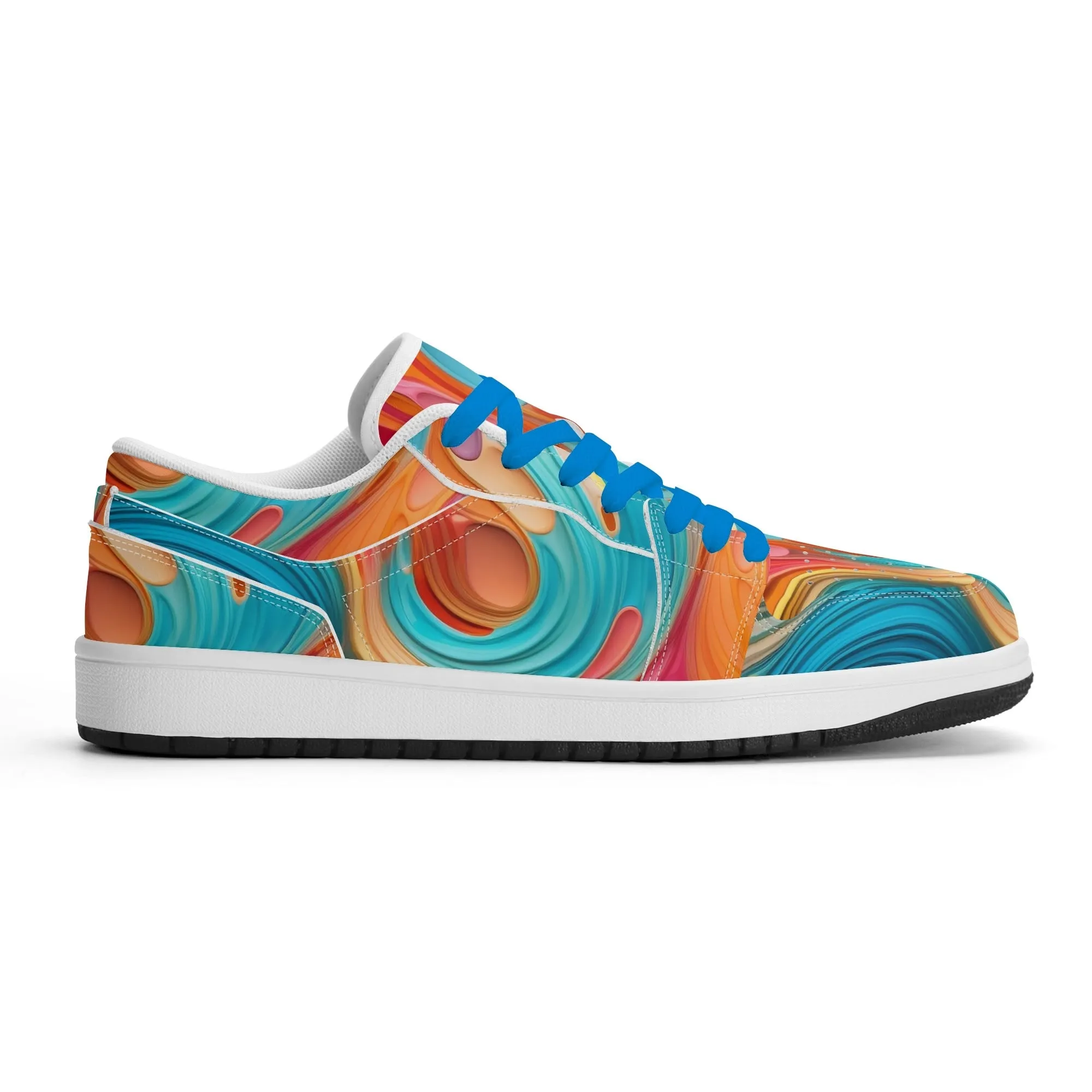 Fluid Colours Low Top Leder Sneaker für Herren