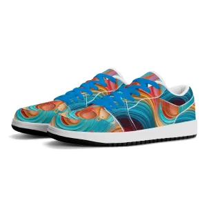 Fluid Colours Low Top Leder Sneaker für Herren