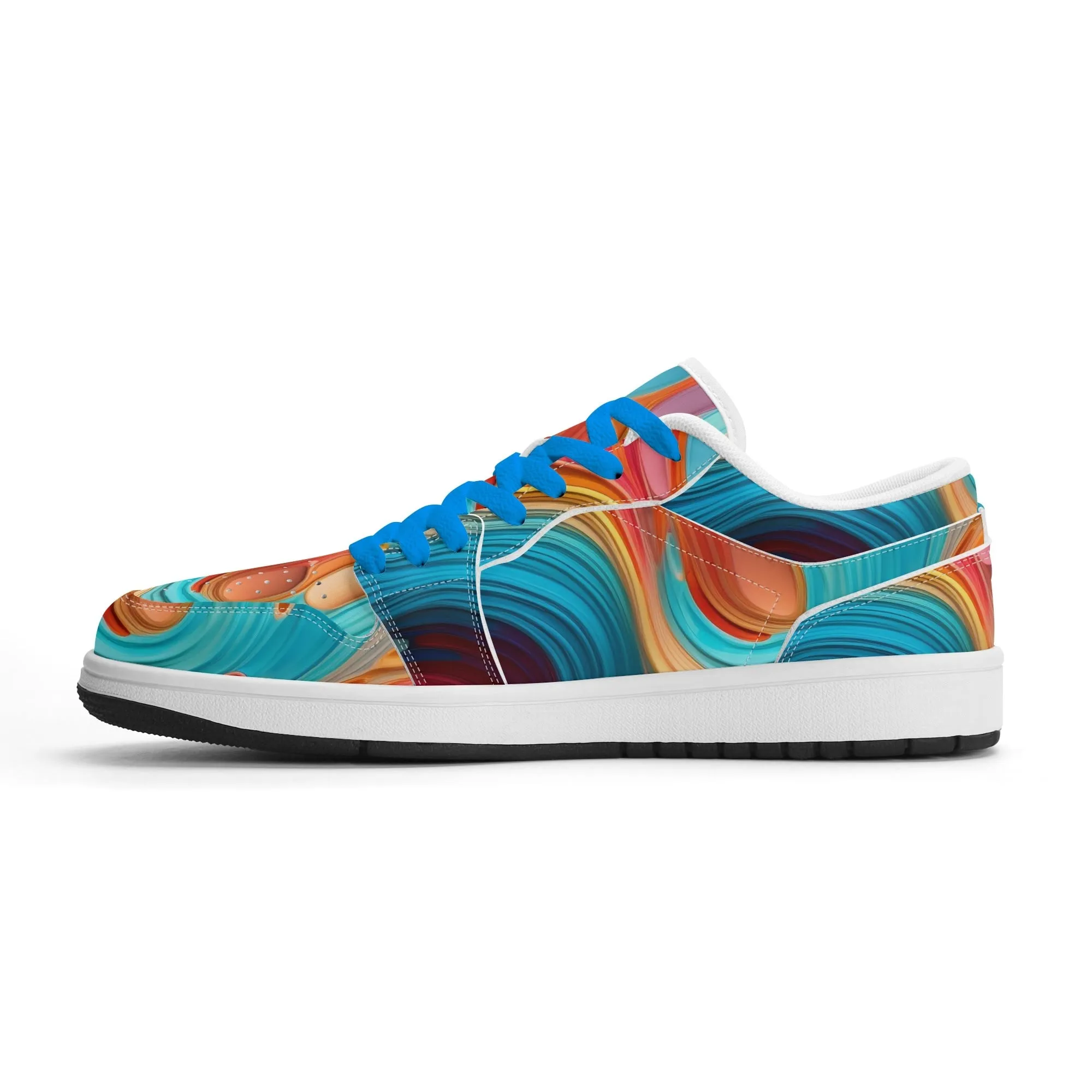 Fluid Colours Low Top Leder Sneaker für Herren