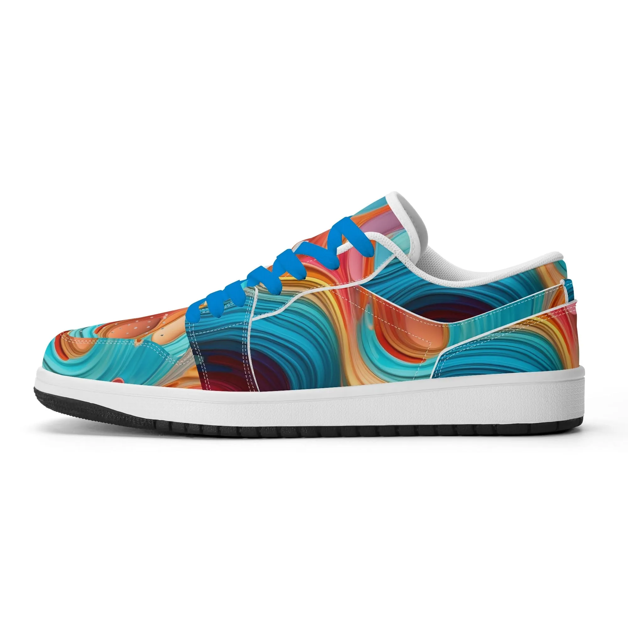 Fluid Colours Low Top Leder Sneaker für Herren
