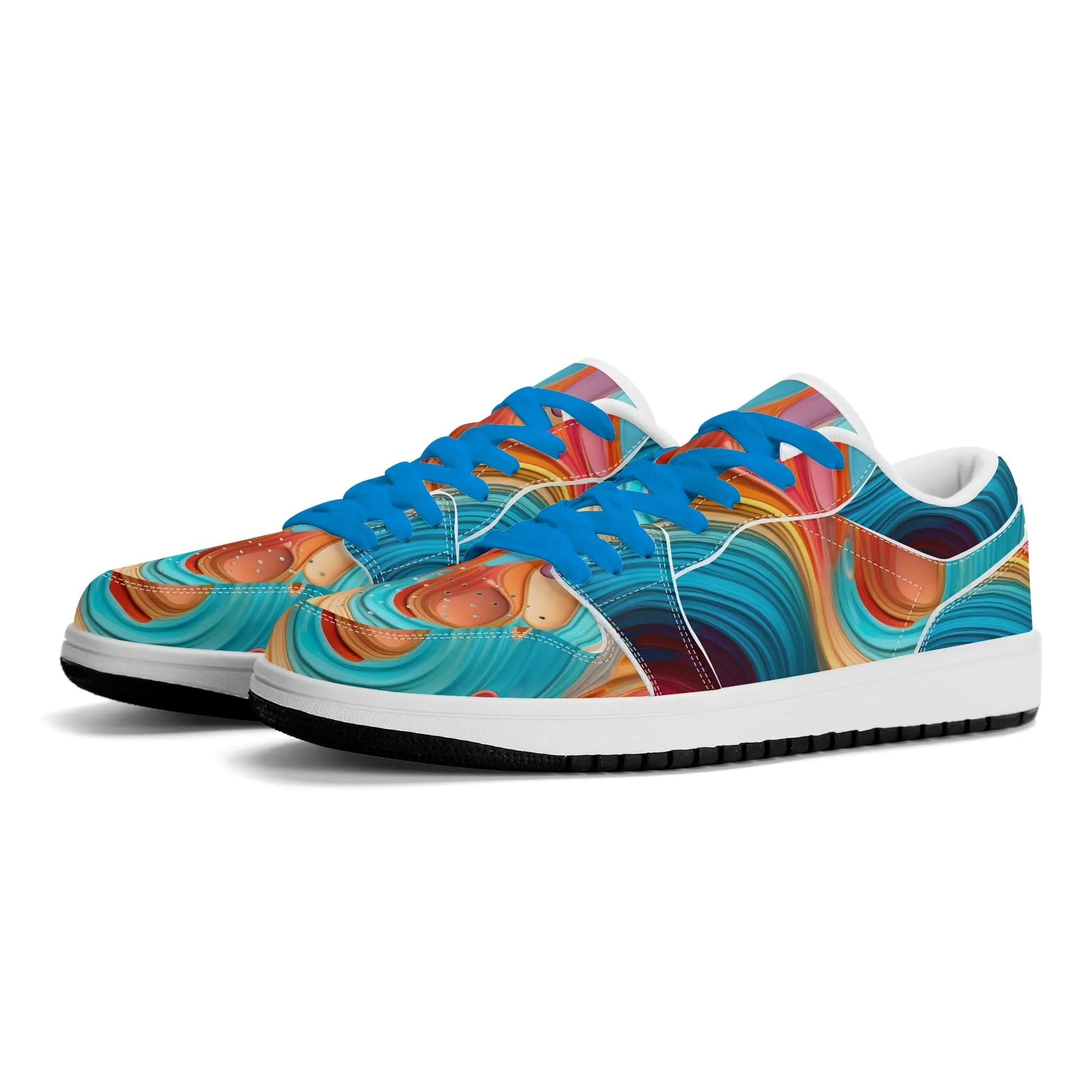 Fluid Colours Low Top Leder Sneaker für Herren