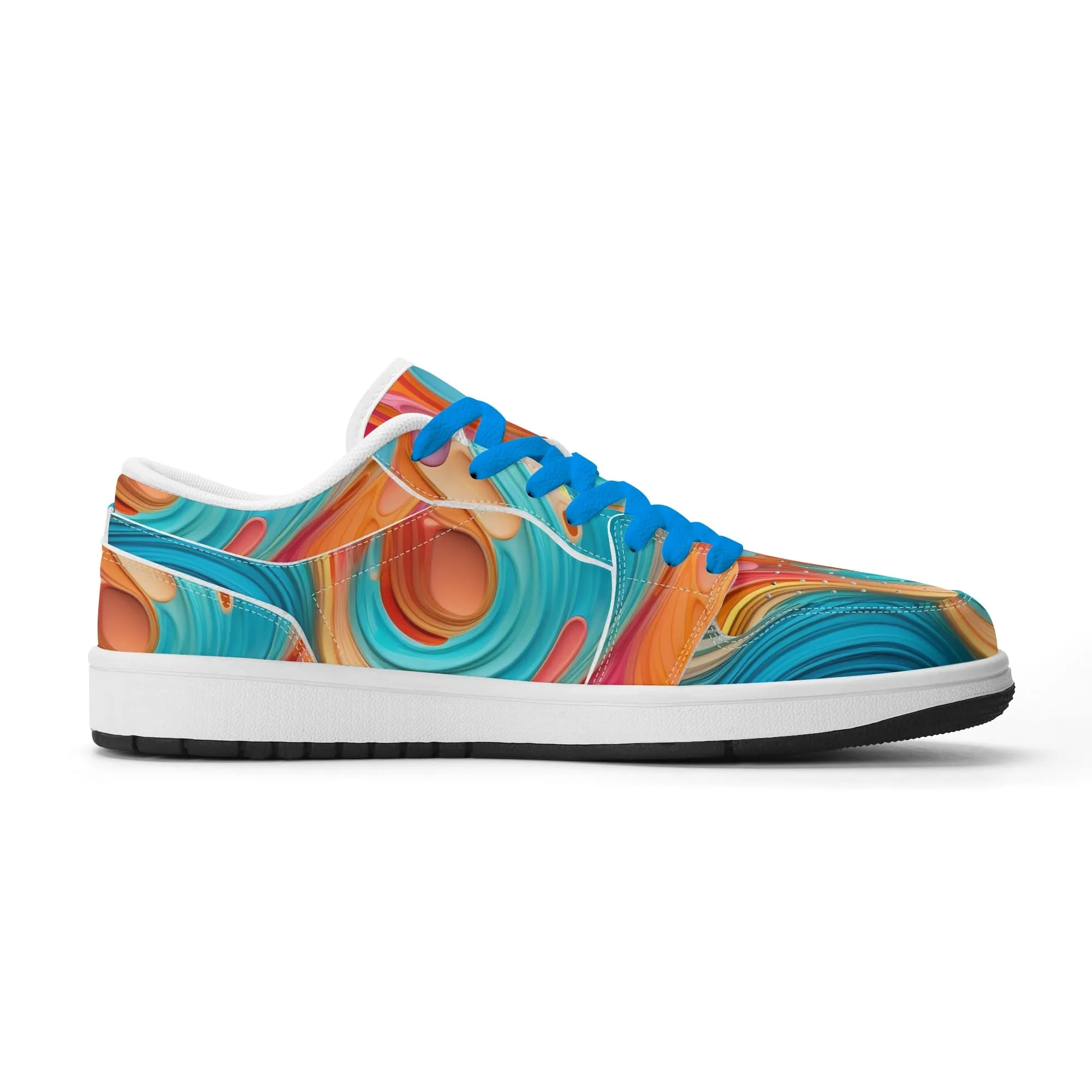 Fluid Colours Low Top Leder Sneaker für Herren
