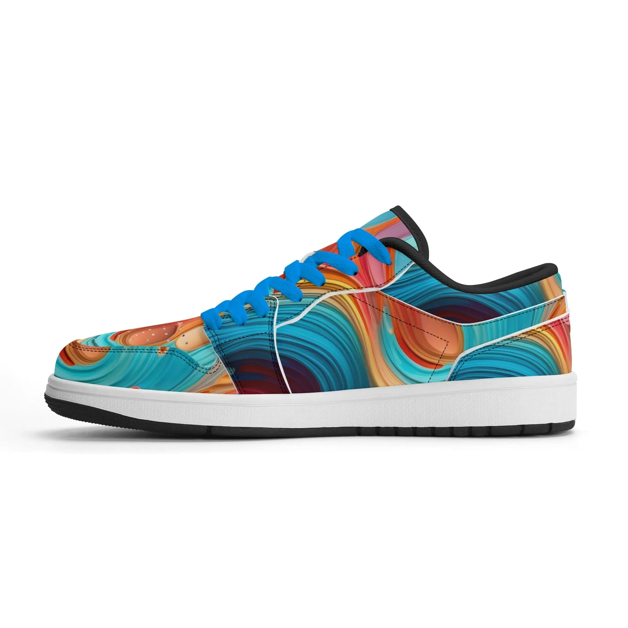 Fluid Colours Low Top Leder Sneaker für Herren