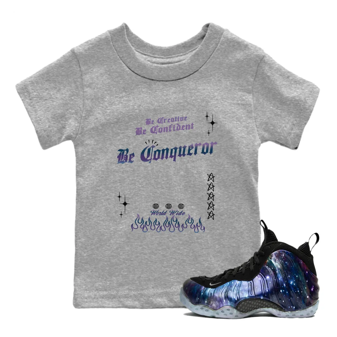Foamposite Air Galaxy Members-only deal Sneaker SNRT - Tees Act now Be One Conqueror Kids
