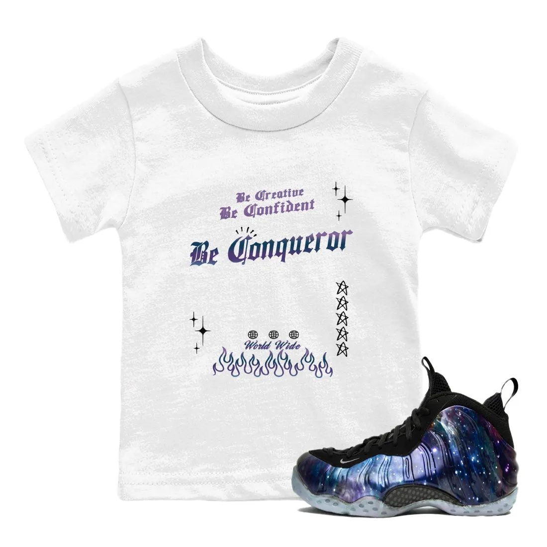 Foamposite Air Galaxy Members-only deal Sneaker SNRT - Tees Act now Be One Conqueror Kids