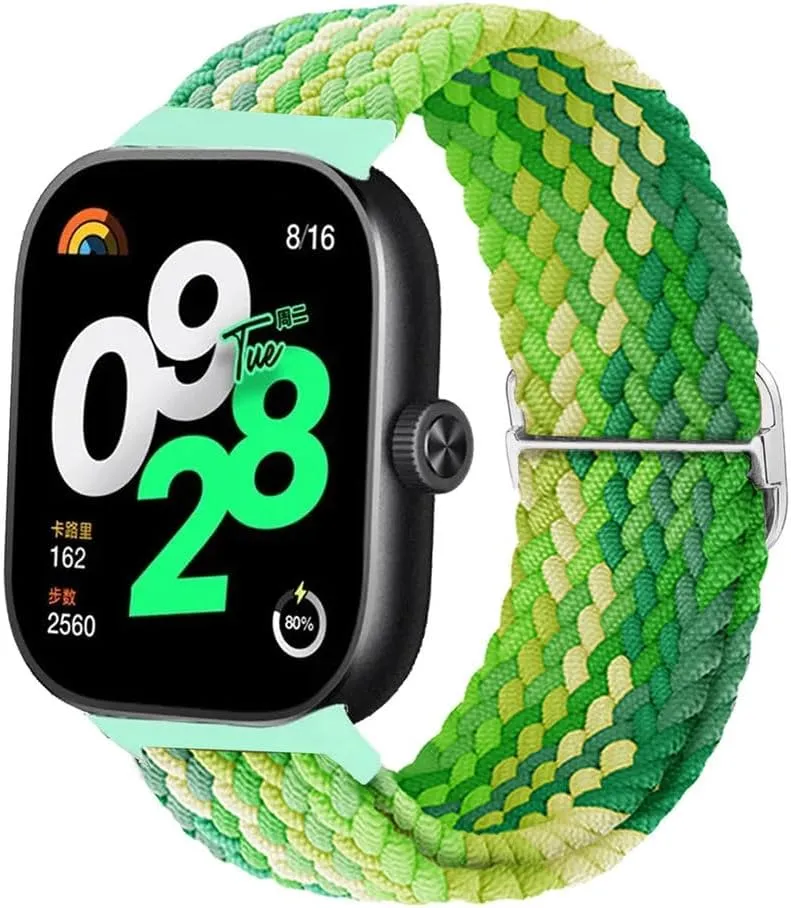for Xiaomi for Redmi Watch 4 Strap Elastic Adjustable sport Nylon Braided wrist Replacement belt bracelet for Miband 8 pro band