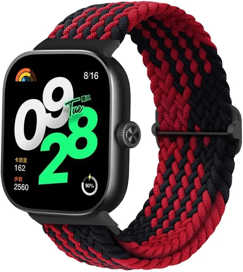 for Xiaomi for Redmi Watch 4 Strap Elastic Adjustable sport Nylon Braided wrist Replacement belt bracelet for Miband 8 pro band