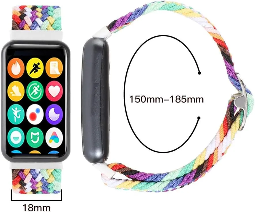 for Xiaomi for Redmi Watch 4 Strap Elastic Adjustable sport Nylon Braided wrist Replacement belt bracelet for Miband 8 pro band