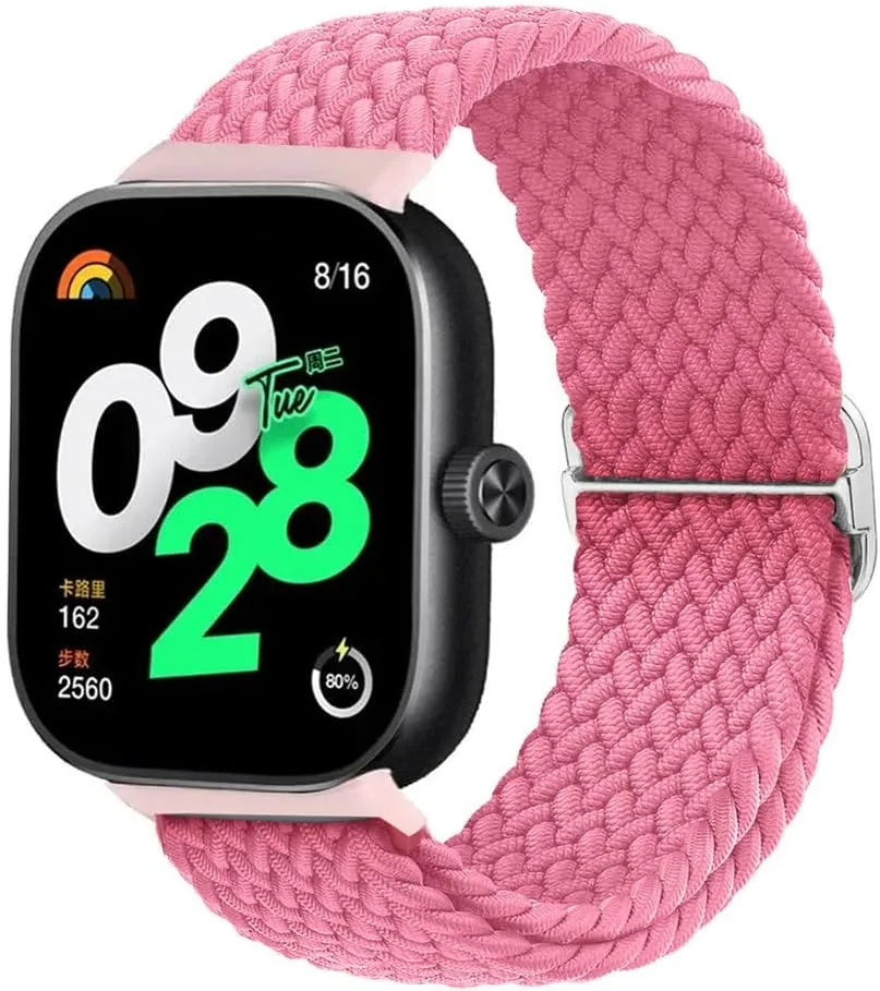 for Xiaomi for Redmi Watch 4 Strap Elastic Adjustable sport Nylon Braided wrist Replacement belt bracelet for Miband 8 pro band