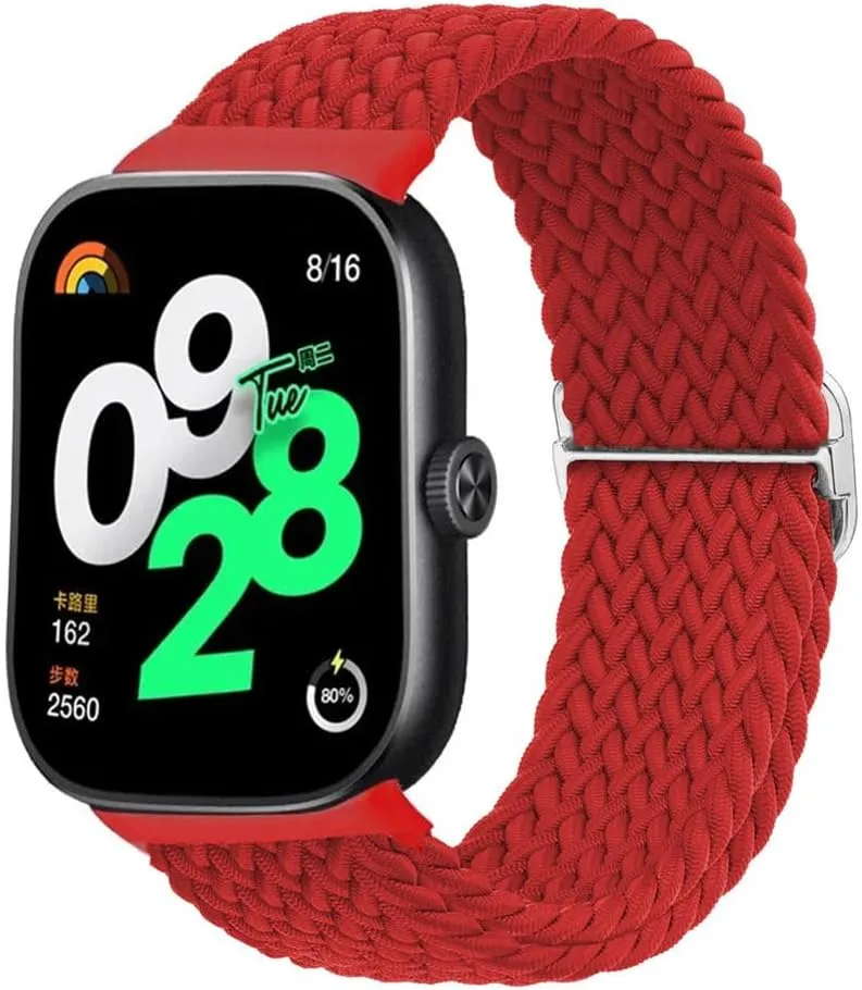 for Xiaomi for Redmi Watch 4 Strap Elastic Adjustable sport Nylon Braided wrist Replacement belt bracelet for Miband 8 pro band